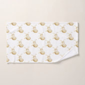 GOLD AFRICAN LION WHITE BADEZIMMER TOWEL SET (Handtuch)