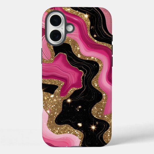 Gold Agate Case-Mate iPhone Hülle (Rückseite)