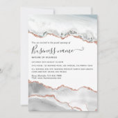 Gold Agate Grand Opening Einladung von White and R (Vorderseite)