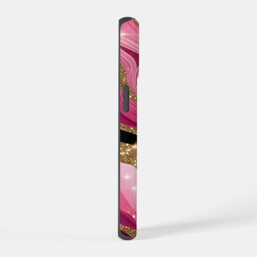 Gold Agate iPhone 15 Hülle (Rechte Seite)