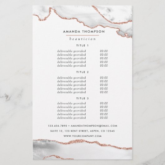 Gold Agate - Preise und Dienstleistungen für White Flyer (Vorne)