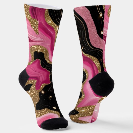 Gold Agate Socken (Gewinkelt)