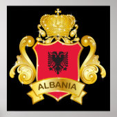 Gold Albanien Poster (Vorne)
