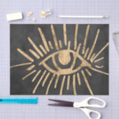 Gold alle sehen Augenkohle grau schwarz gestresst Seidenpapier (Handwerk)