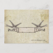 Gold Alpaca & Aquamarin Owl Weihnachtskarte Feiertagspostkarte (Rückseite)