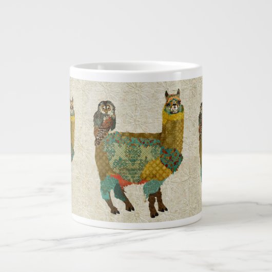 Gold Alpaca und Aquamarine Tasse (Vorderseite)