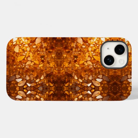Gold Ambers Case-Mate iPhone Hülle (Rückseite (Horizontal))