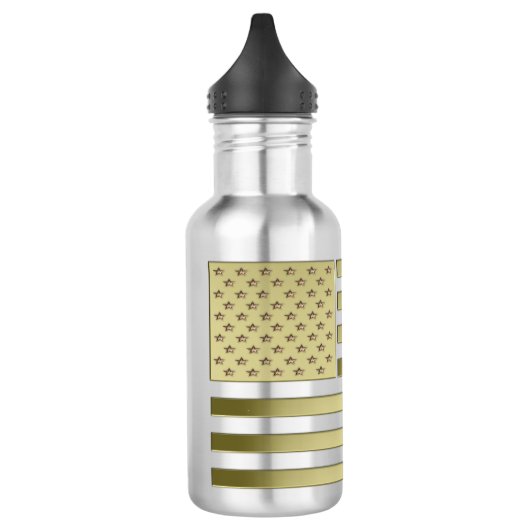 Gold American Flag Edelstahlflasche (Links)