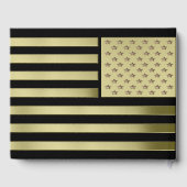 Gold American Flag Gästebuch (Rückseite)