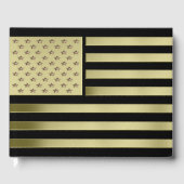 Gold American Flag Gästebuch (Vorderseite)