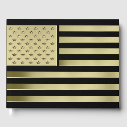 Gold American Flag Gästebuch (Vorderseite)