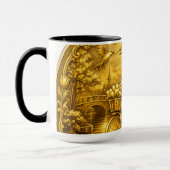 Gold Amsterdam Arched Bridges Charm Tasse (Links)