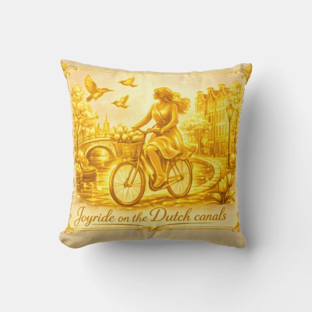 Gold Amsterdam Bögen Charm Kissen (Vorderseite)