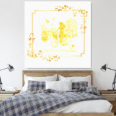 Gold Amsterdam Bögen Charm Leinwanddruck (Insitu (Schlafzimmer))