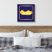 Gold Amsterdam Bögen Charm Leinwanddruck (Insitu (Schlafzimmer))