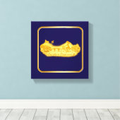 Gold Amsterdam Bögen Charm Leinwanddruck (Insitu (Holzboden))