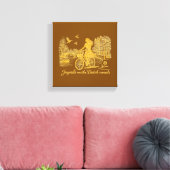 Gold Amsterdam Bögen Charm Leinwanddruck (Insitu (Wohnzimmer))