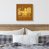 Gold Amsterdam Bögen Charm Leinwanddruck (Insitu (Schlafzimmer))