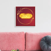 Gold Amsterdam Bögen Charm Leinwanddruck (Insitu (Wohnzimmer))