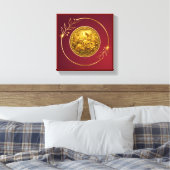 Gold Amsterdam Bögen Charm Leinwanddruck (Insitu (Schlafzimmer))