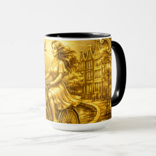 Gold Amsterdam Bögen Charm Tasse