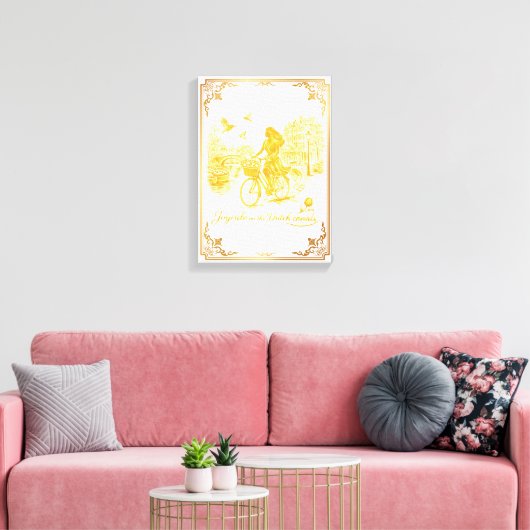 Gold Amsterdam Bögen Charme Leinwanddruck (Insitu (Wohnzimmer))