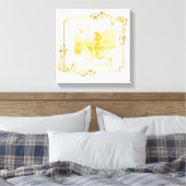 Gold Amsterdam Bögen Charme Leinwanddruck (Insitu (Schlafzimmer))