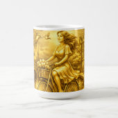 Gold Amsterdam Bogenbrücken Charme Kaffeetasse (Mittel)