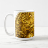 Gold Amsterdam Bogenbrücken Charme Kaffeetasse (Links)