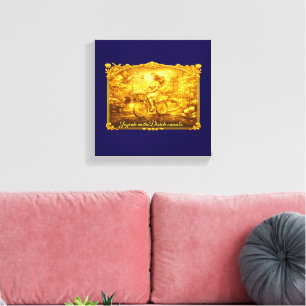 Gold Amsterdam Bogenbrücken Charme Leinwanddruck