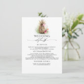 Gold Ananas Hochzeitshilfegruppe Begleitkarte (Stehend Vorderseite)