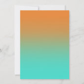 Gold Ananas Tropical Luau Baby Dusche Einladung (Rückseite)