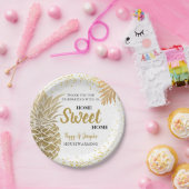 Gold Ananas Zuhause Sweet Zuhause Housewarming Pappteller (Party)