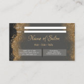  Gold and black   Salon Terminkarte (Rückseite)