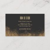 Gold and black visitenkarte (Rückseite)