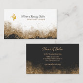 Gold and black visitenkarte (Vorne/Hinten)