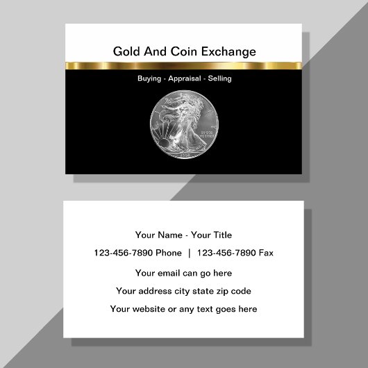Gold And Coin Collecting Visitenkarte