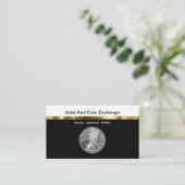 Gold And Coin Collecting Visitenkarte (Stehend Vorderseite)