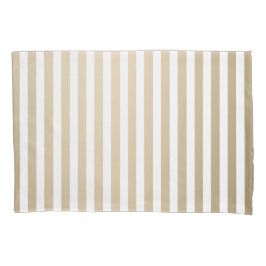 Gold and cream stripe pattern kissenbezug