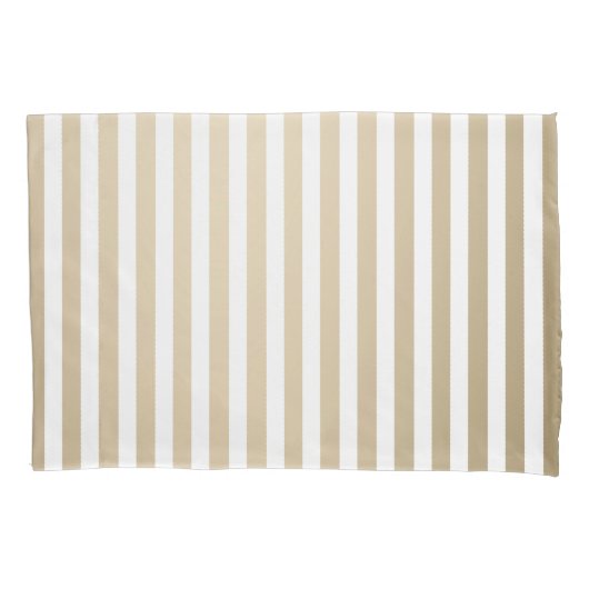 Gold and cream stripe pattern kissenbezug (Vorderseite)
