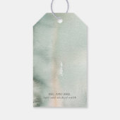 Gold and Greenerity Wedding Vielen Dank Geschenkanhänger (Rückseite)