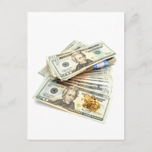 Gold And Money Postkarte