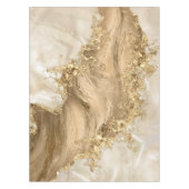 Gold and Pearl - Splatter and flow Tischdecke (Vorderseite)