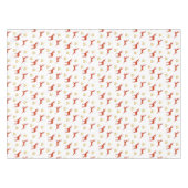 Gold and red Reindeers Holiday Art  Tischdecke (Vorderseite (Horizontal))