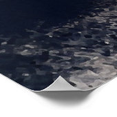 Gold and Silver Metallic Leaves Elegant Botanical  Poster (Ecke)