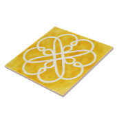 Gold and White Celtic Design Decorative Tile Fliese (Seite)