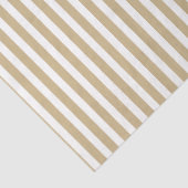 Gold and White Christmas Candy Cane Stripes Seidenpapier (Detail)