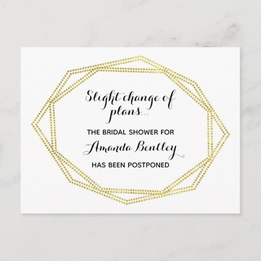 Gold ändert das Datum der Postkarte (Vorderseite)