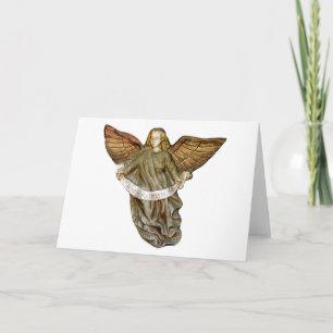 Gold Angel Feiertagskarte