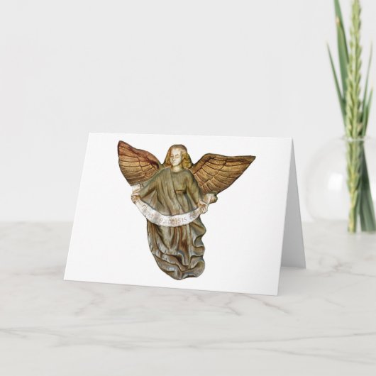 Gold Angel Feiertagskarte (Vorderseite)